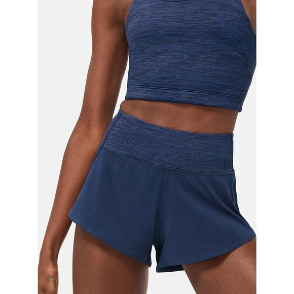 Outdoor Voices Hudson Shorts 2.5" Brief Navy Blue XXL Running Athleisure Tennis - Picture 1 of 13
